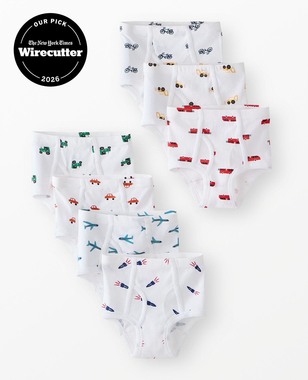7-Pack Organic Cotton Classic Briefs in Boys Vehicle Print 7PK - main