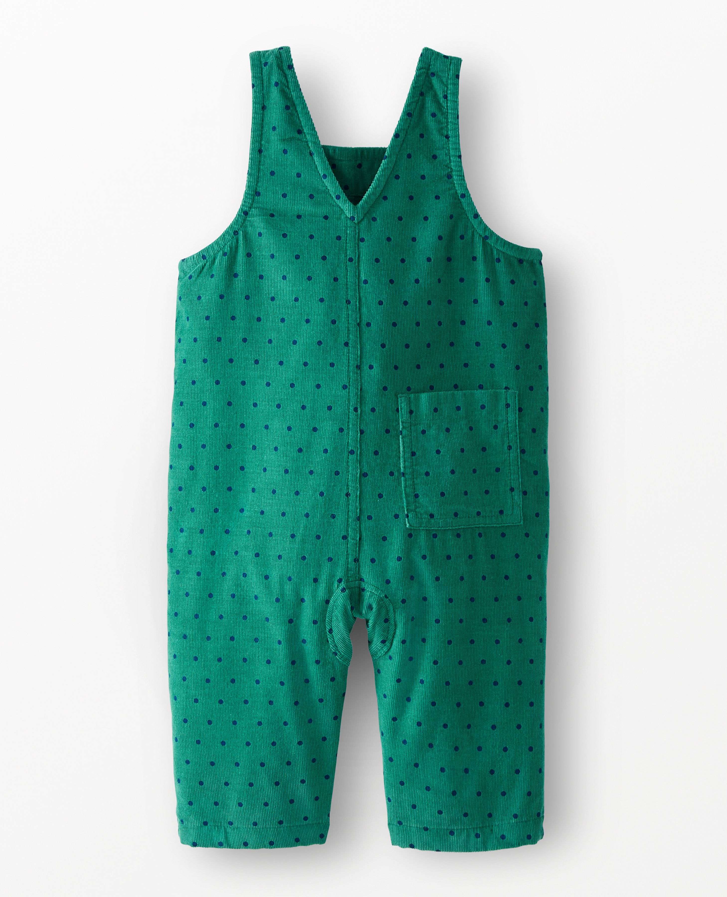 Baby Corduroy Overalls in Tiny Dots on Fir Tree - main