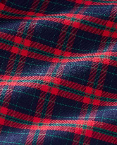Holiday Flannel Pajama Set in Navy Holiday Plaid - main