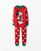Disney Mickey Mouse Long John Pajama Set in Mickey Mouse Red - main