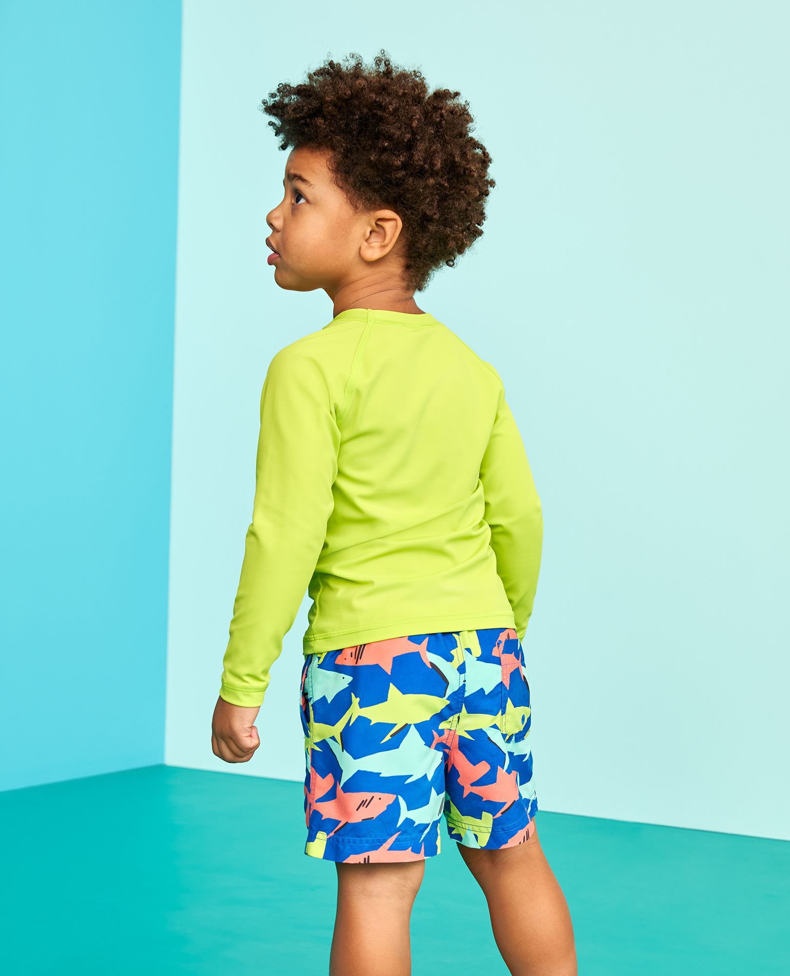 Rashguard Top in Lime Punch - main