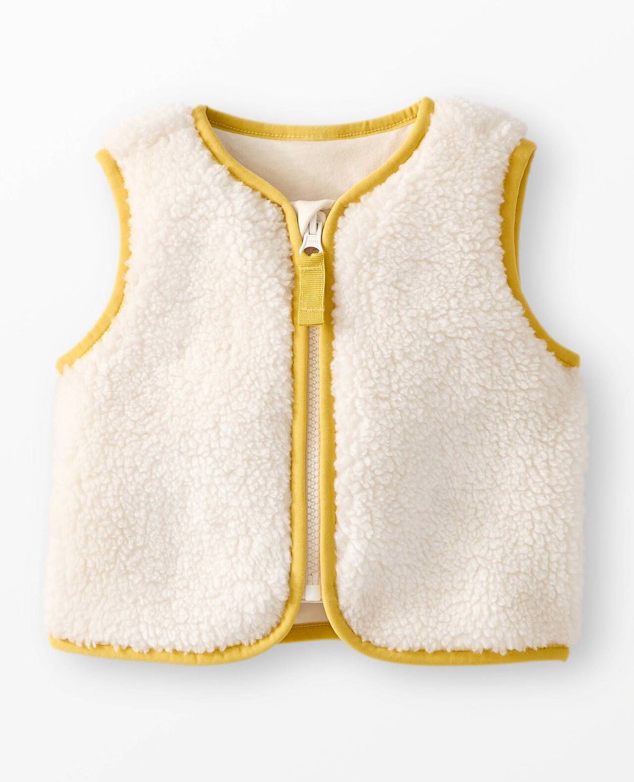 Baby Faux Shearling Vest in Ecru - main