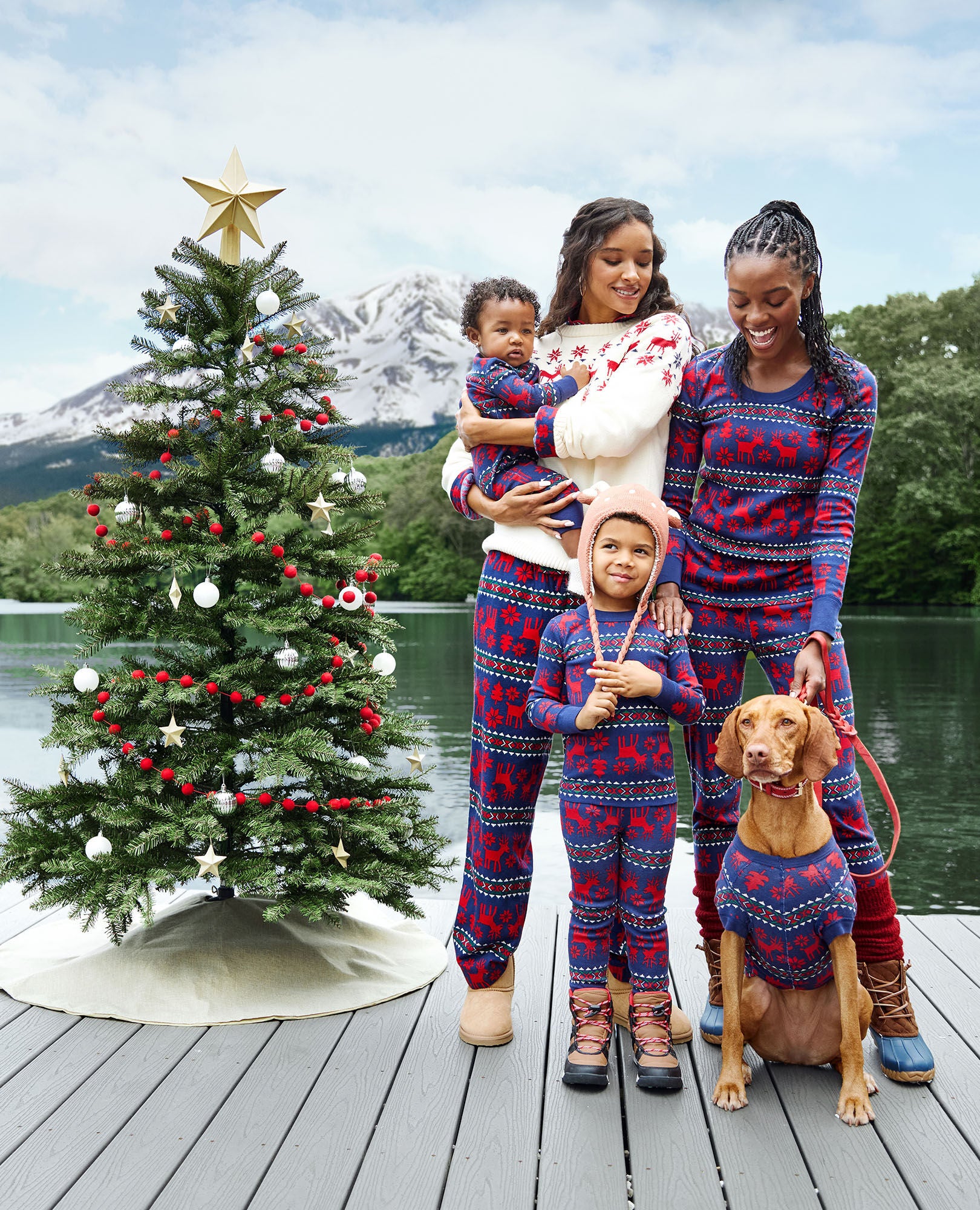 Deer 2025 matching pajamas