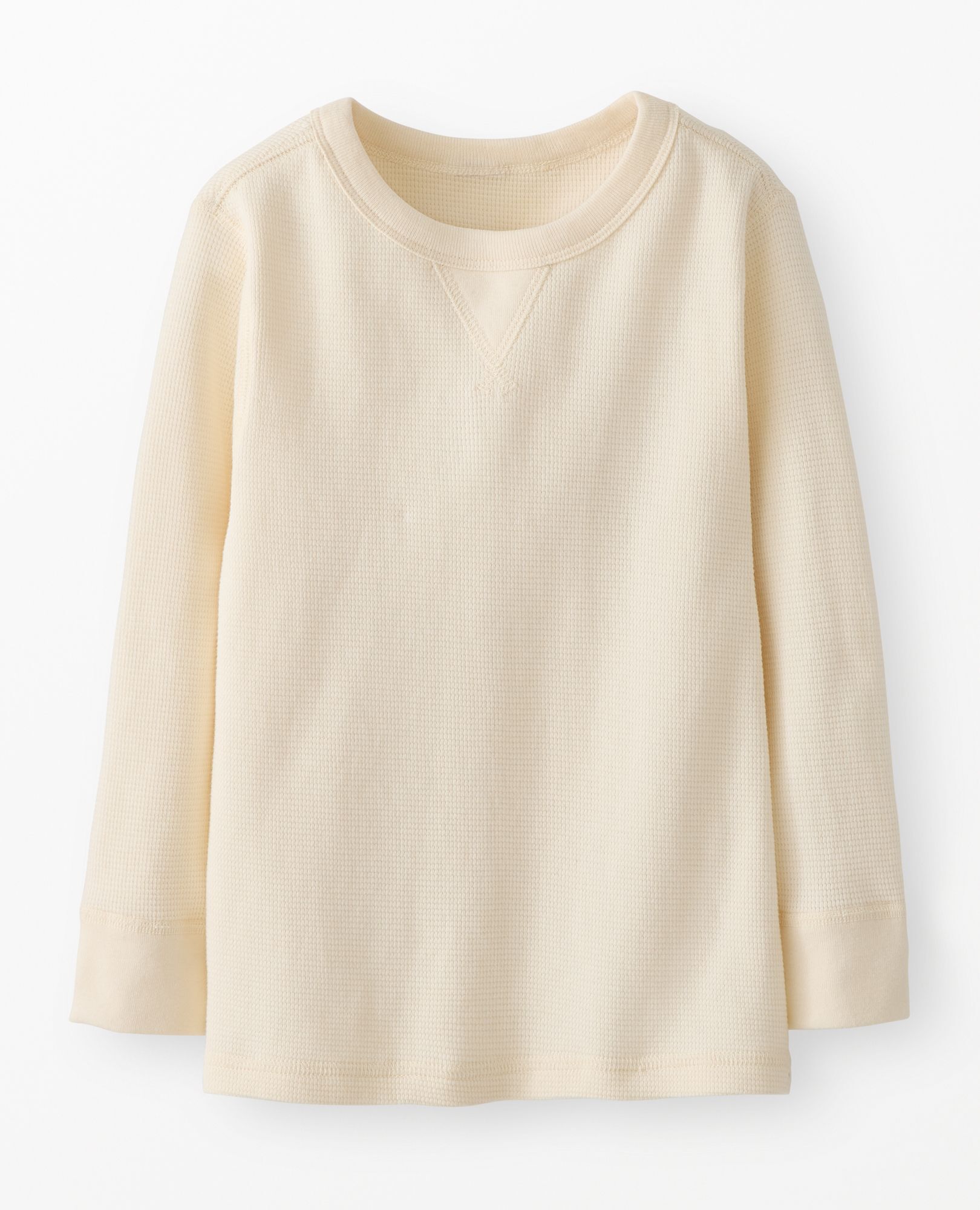 Waffle Crewneck in Ecru - main