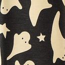 Halloween HannaSoft™ Stretch Sleeper in Ghosts on Black - swatch