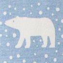 Holiday HannaJams™ Footed Sleeper in Snowy Polar Bear on North Air - swatch