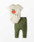 Baby Graphic Bodysut & Pant Set in Oak Green - main
