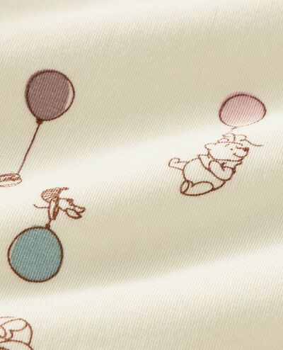 Disney Winnie the Pooh HannaSoft™ Stretch Sleeper in Winnie the Pooh Layette - Ecru - main