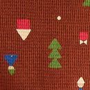 Baby Long Sleeve Waffle Top & Pants Set in Forest Gnomes on Brown - swatch