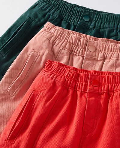 Twill Barrel Pants in Rose Dawn - main