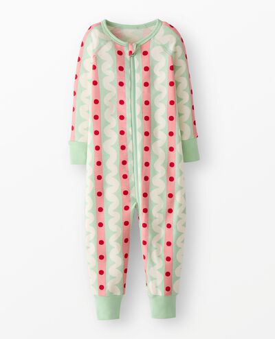 Holiday HannaSoft™ Stretch Sleeper in Candy Stripes - main