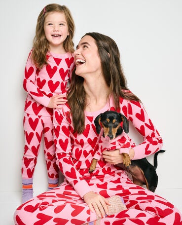 Kids Pajamas Toddler Pajamas Valentine Heart Pajamas Valentines Day