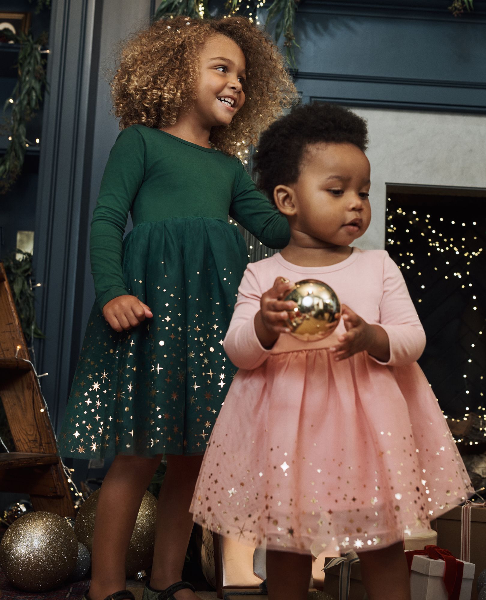 Long Sleeve Shimmer Tulle Dress Hanna Andersson