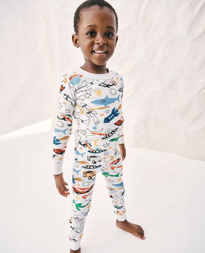 Crayola® Color Your Dreams HannaJams™ Pajama Set in Color-In Vehicles - main