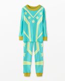 Halloween Glow-in-the-Dark HannaJams™ Pajama Set in Blue Superhero - main