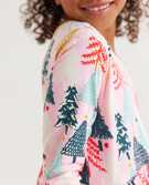 Celebration Skater Dress in Twinkly Trees on Pink - main