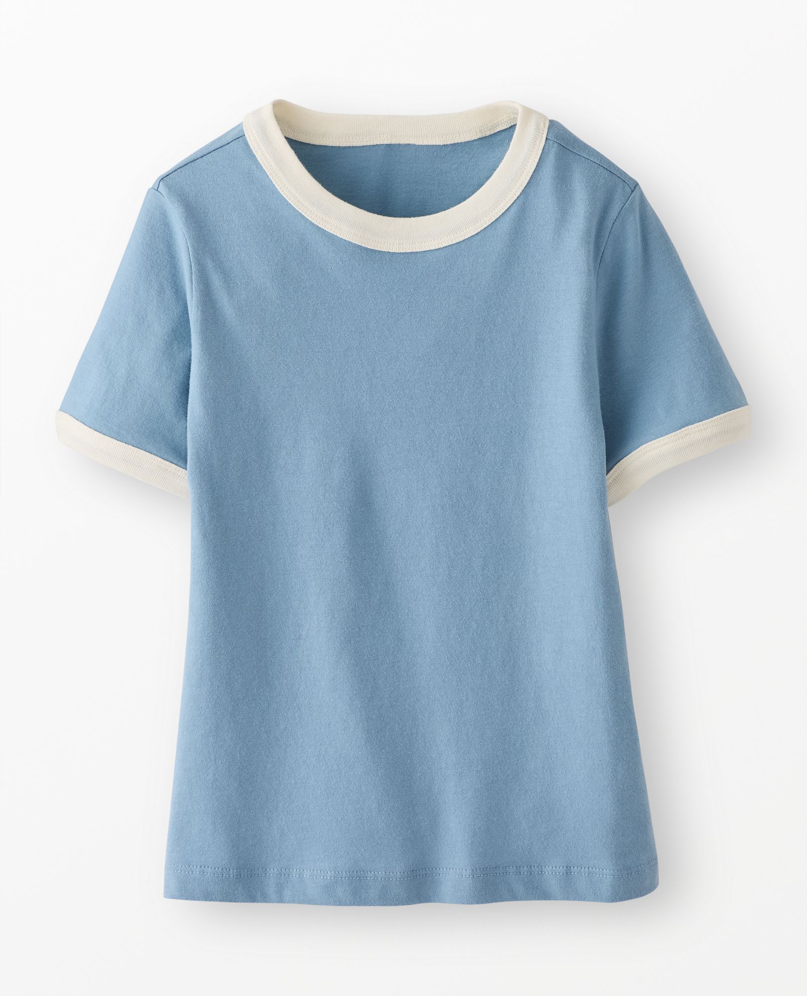 KU Classic Fit Ringer Tee in Forever Blue - main