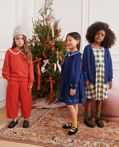 Twill Barrel Pants in Red Ember - main