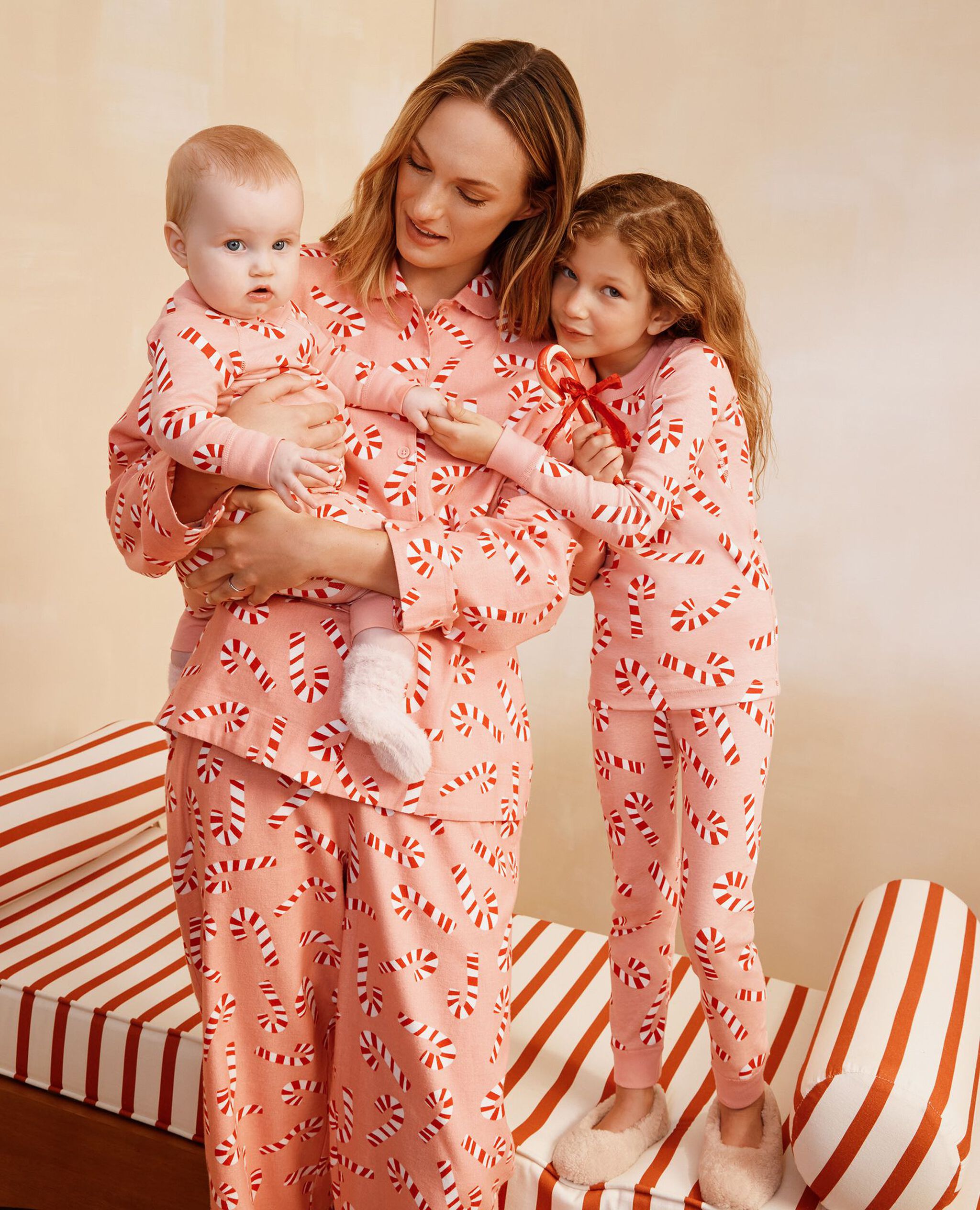 Holiday HannaJams™ Pajama Set in Candy Canes - main