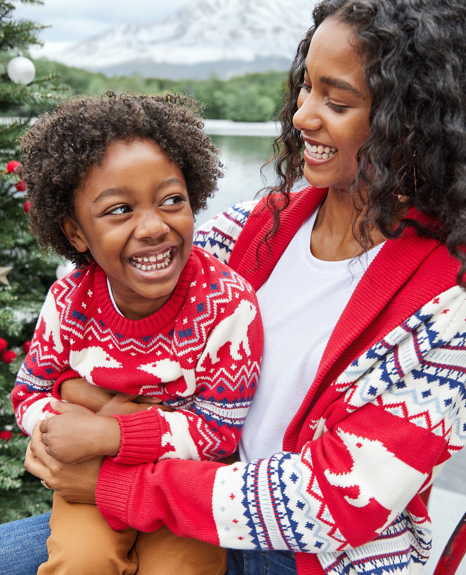 Father and son 2025 matching christmas sweaters