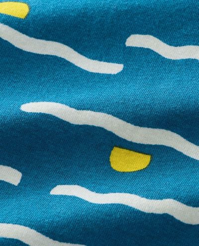 HannaJams™ Pajama Set in Mellow Waves on Blue - main