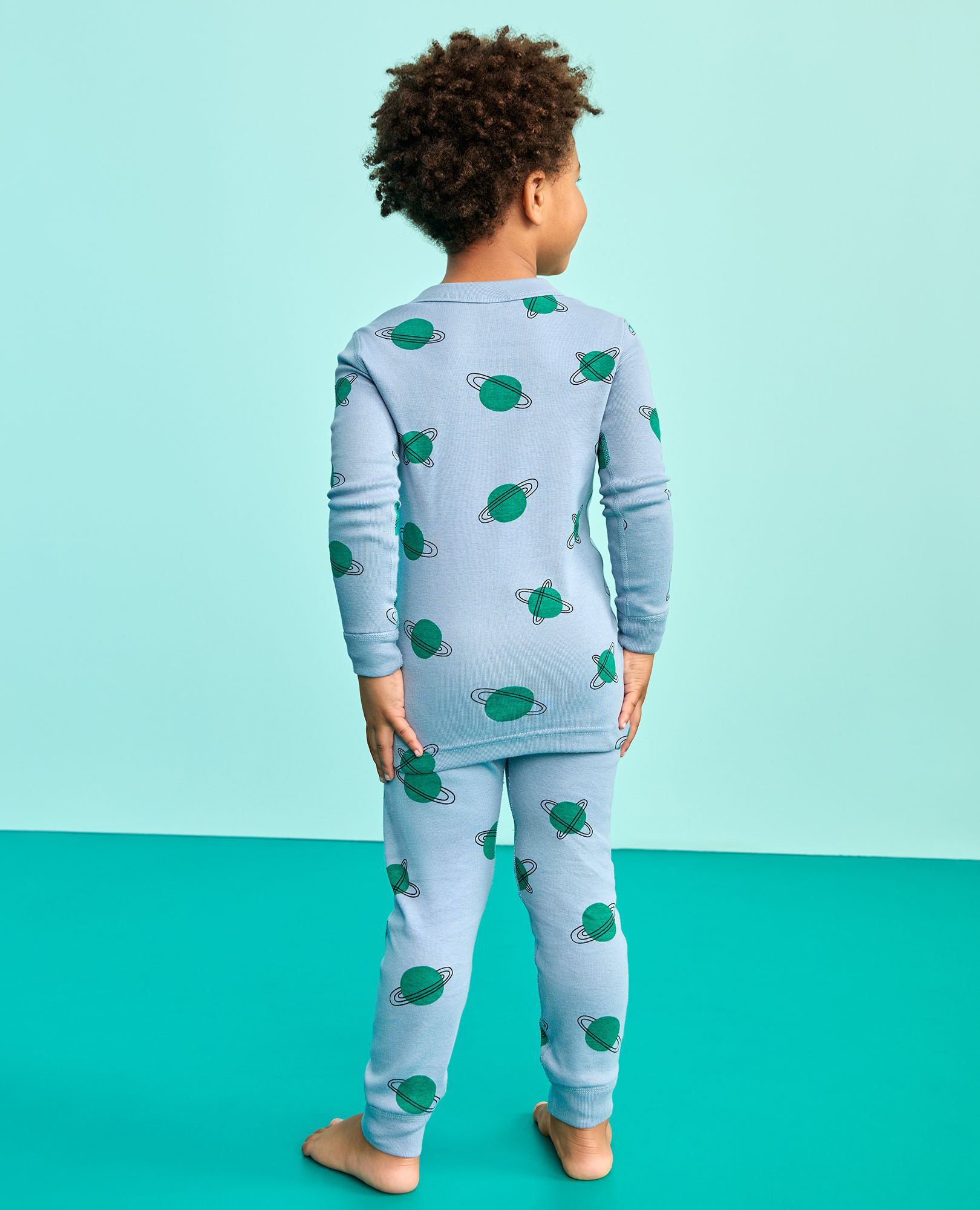 HannaJams™ Pajama Set in Planets on Blue - main
