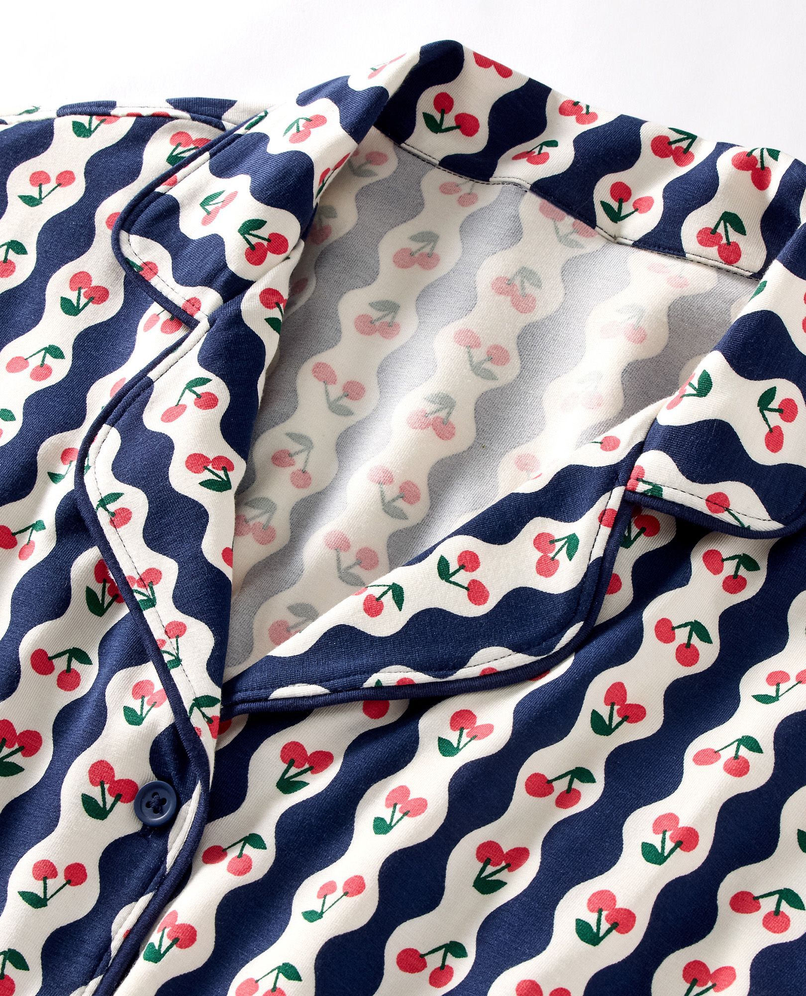 Women's Long Sleeve HannaSoft™ Pajama Set in Cherry Wallpaper - main