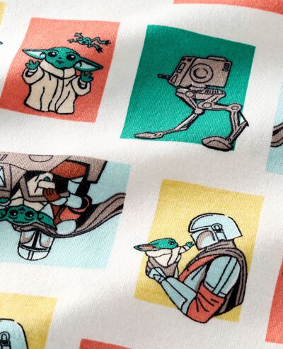 Adult STAR WARS™ Short John Pajama Set in The Mandalorian and Grogu Comic - main