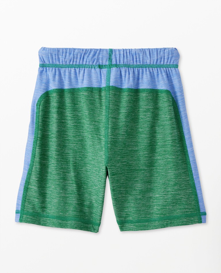 Active MadeForSun Shorts in Green Flare/Vintage Blue - main