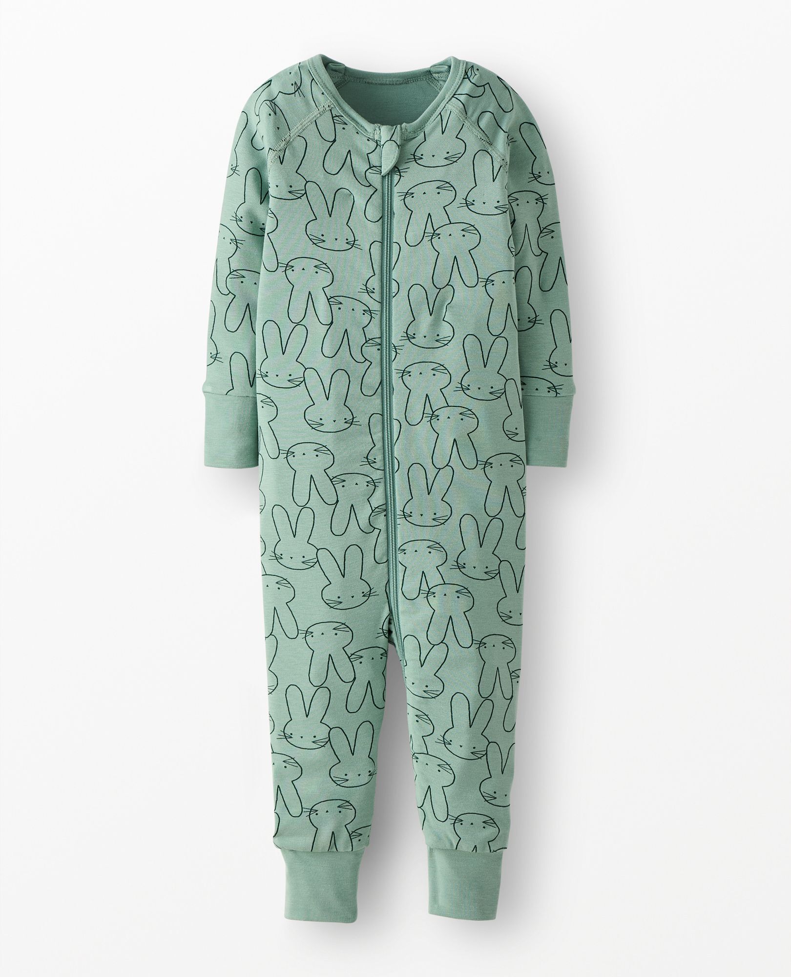 Easter HannaSoft™ Stretch Sleeper in Easter Bunny on Jade - main