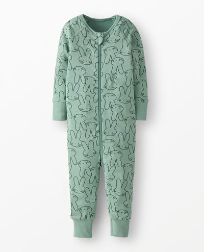 Easter HannaSoft™ Stretch Sleeper in Easter Bunny on Jade - main