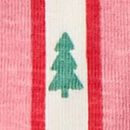Holiday HannaJams™ Sleeper in Tree Ribbons on Pink - swatch