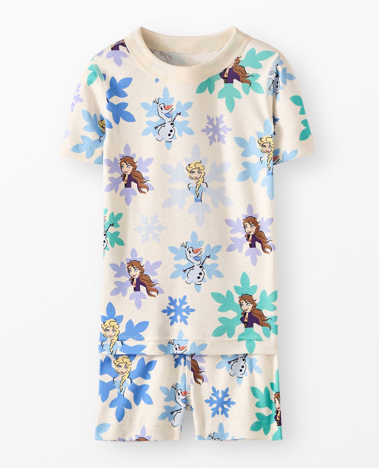 Disney Princess HannaJams™ Pajama Set in Frozen Snowflake Print - main