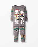 Star Wars™ Long John Pajamas In Organic Cotton in Star Wars Carolers - main