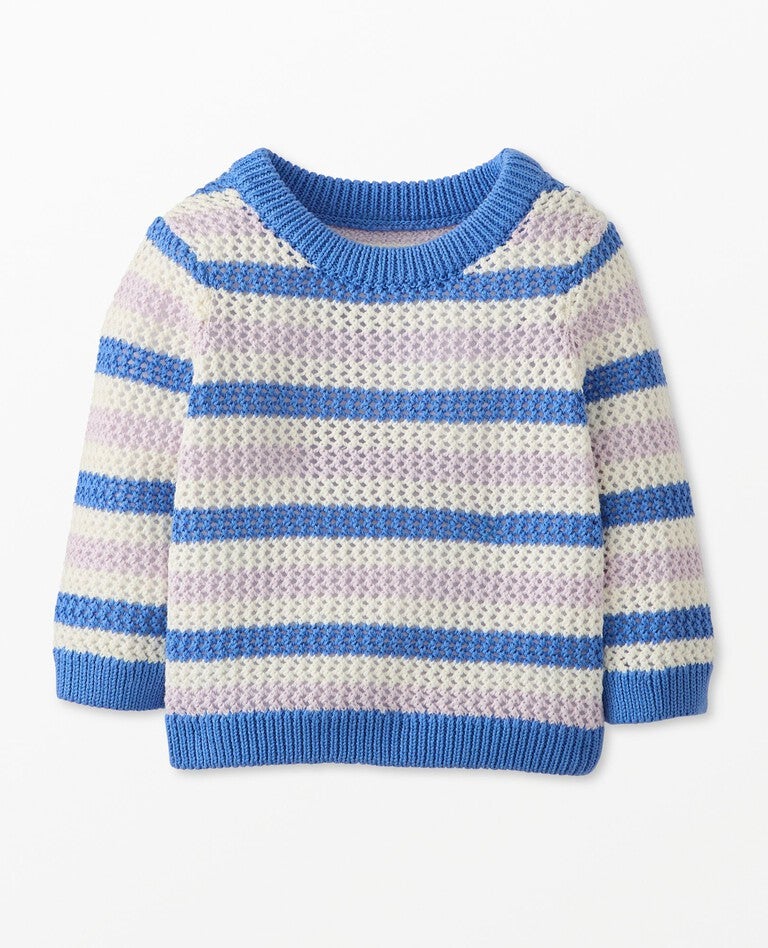 Baby Pullover Sweater in Storm Blue - main