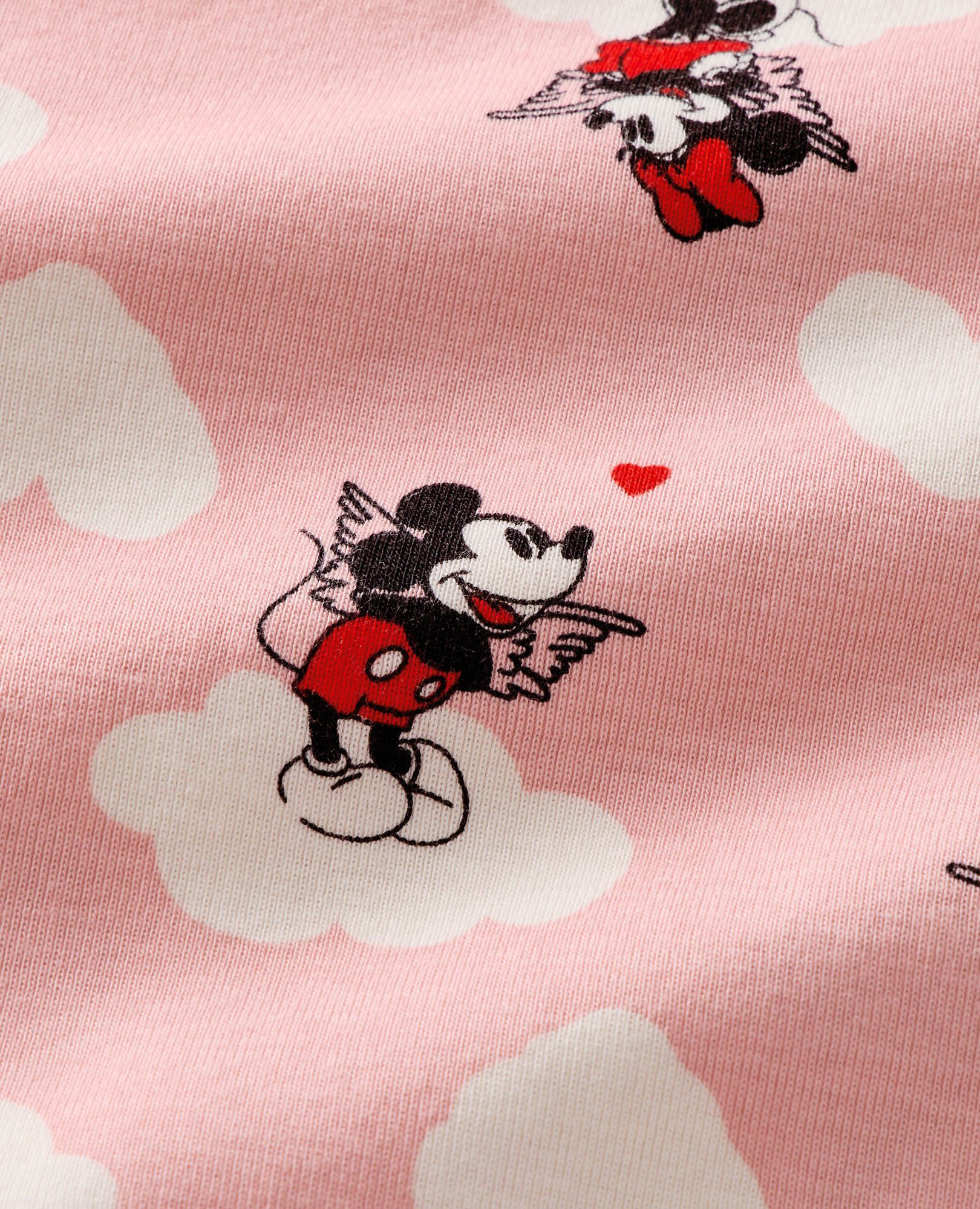 Women's Disney Mickey Mouse Wide Leg Pajama Set in Mickey Minnie Cupid Pink - main