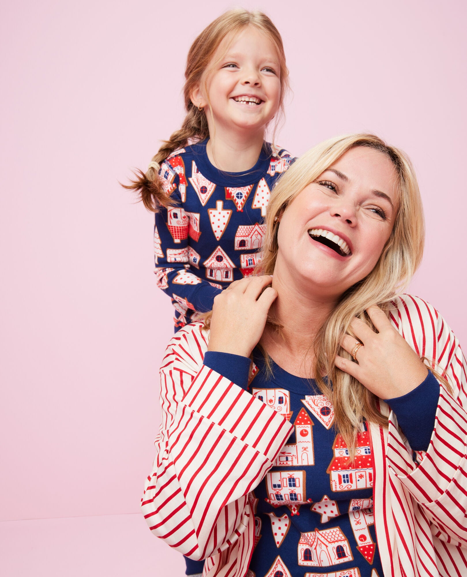 Mom and daughter matching christmas hotsell pajamas