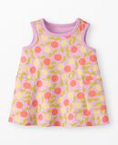 Baby Sleeveless Pocket Dress & Shorts Set in Citrus Sunshine on Tea Rose - main