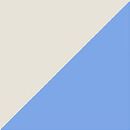 Adult Short John Pajama Set in Vintage Blue/Ecru - swatch