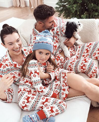 Adult Holiday Flannel Pajama Pants in Dear Deer - main