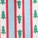 Holiday HannaJams™ Sleeper in Tree Ribbons on Blue - swatch