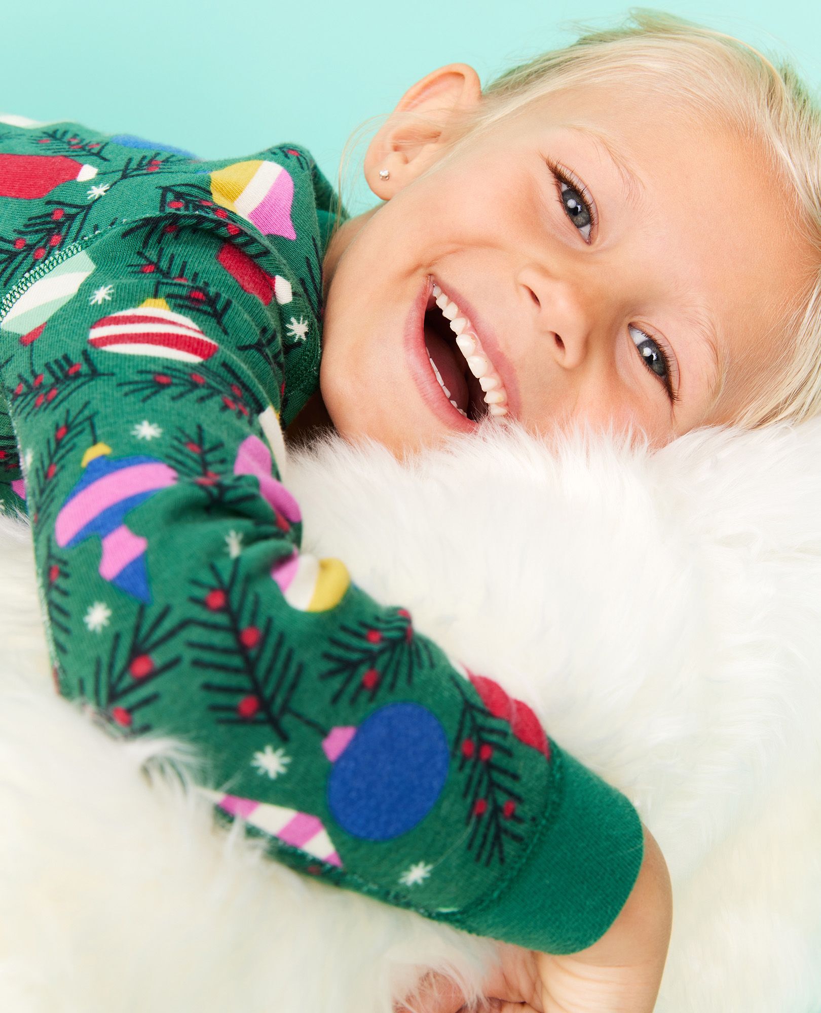 Holiday Print Long John Pajama Set Hanna Andersson