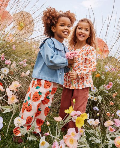 Twill Barrel Pants in Nettle Brown - main