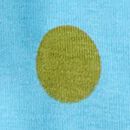 Baby Dusen Dusen HannaJams™ Sleeper in Alaskan Blue/Golden Cypress Dots - swatch