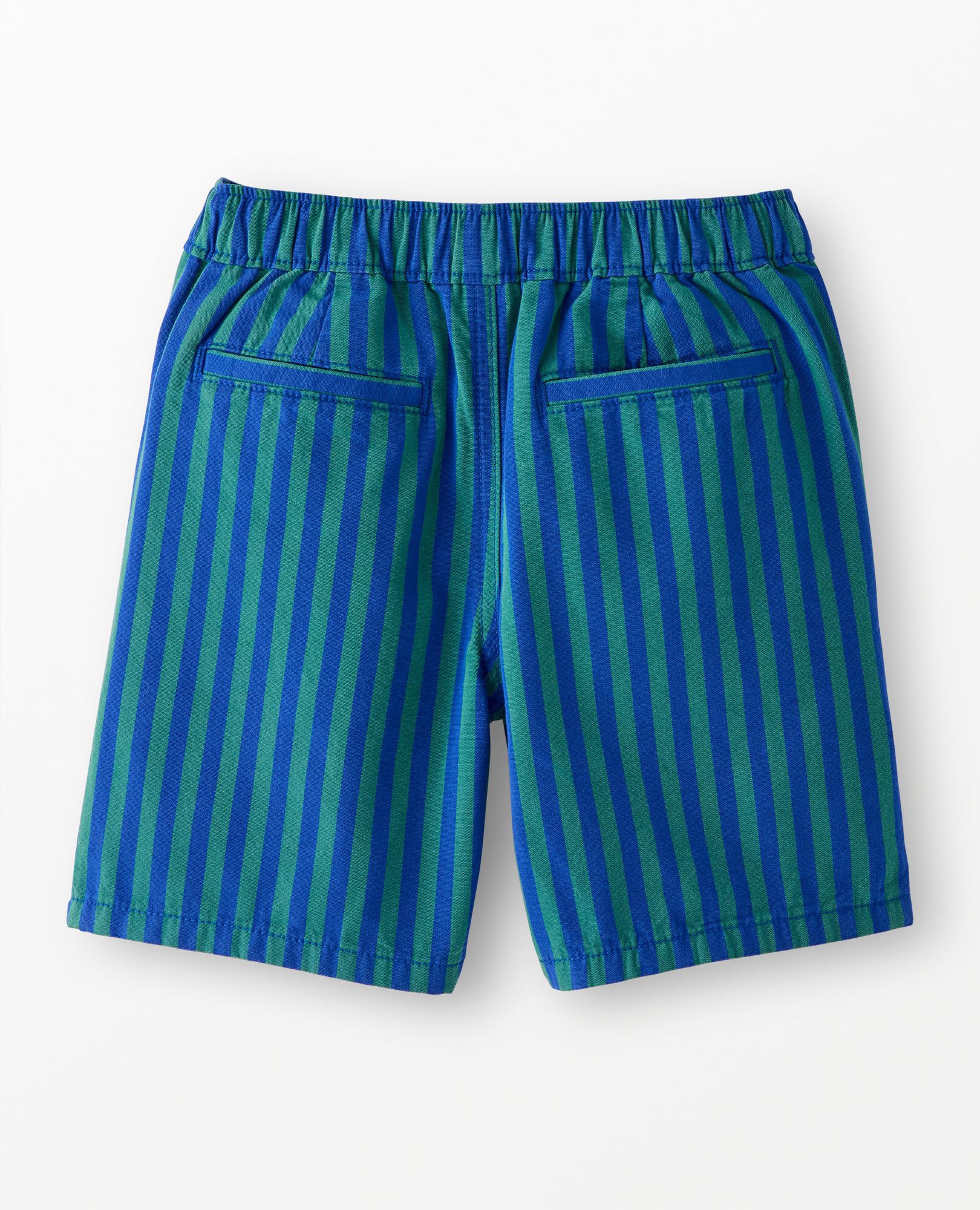 Canvas Chino Shorts in Happy Blue/Bottle Green - main