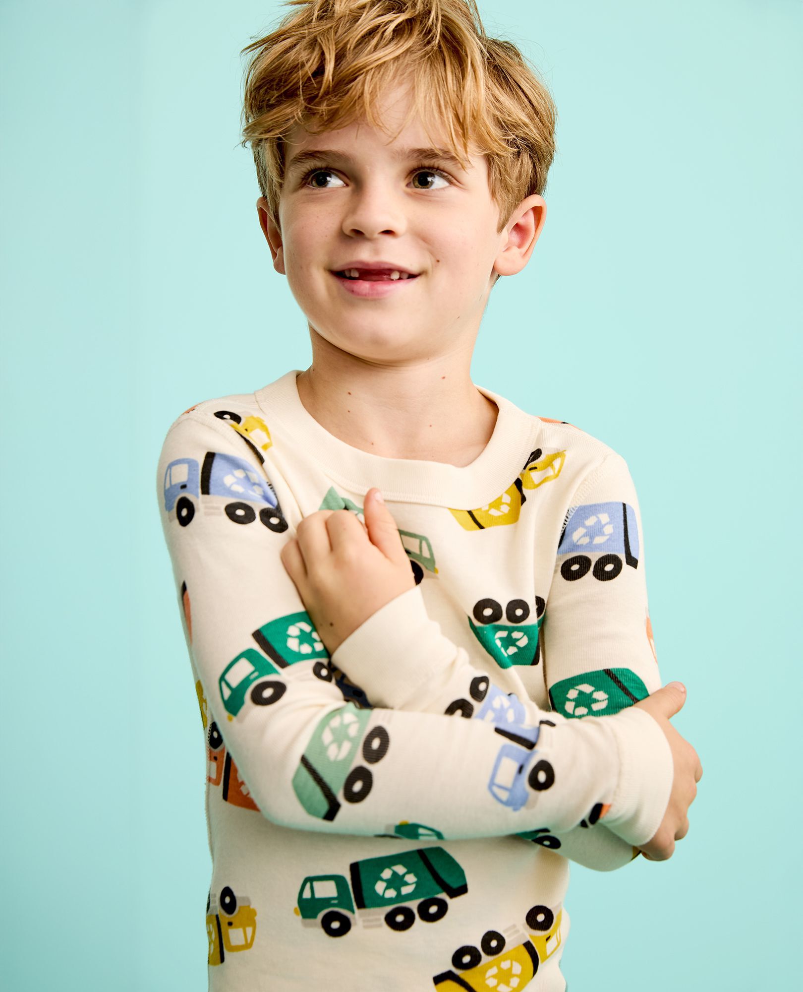 HannaJams™ Pajama Set in Recycling Truck - main