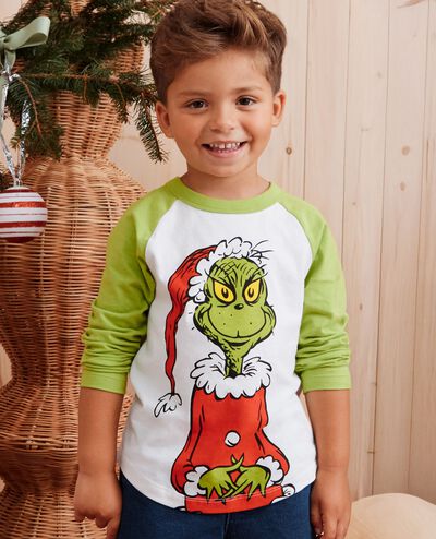 Dr. Seuss Grinch Baseball Tee in Santa Grinch - main