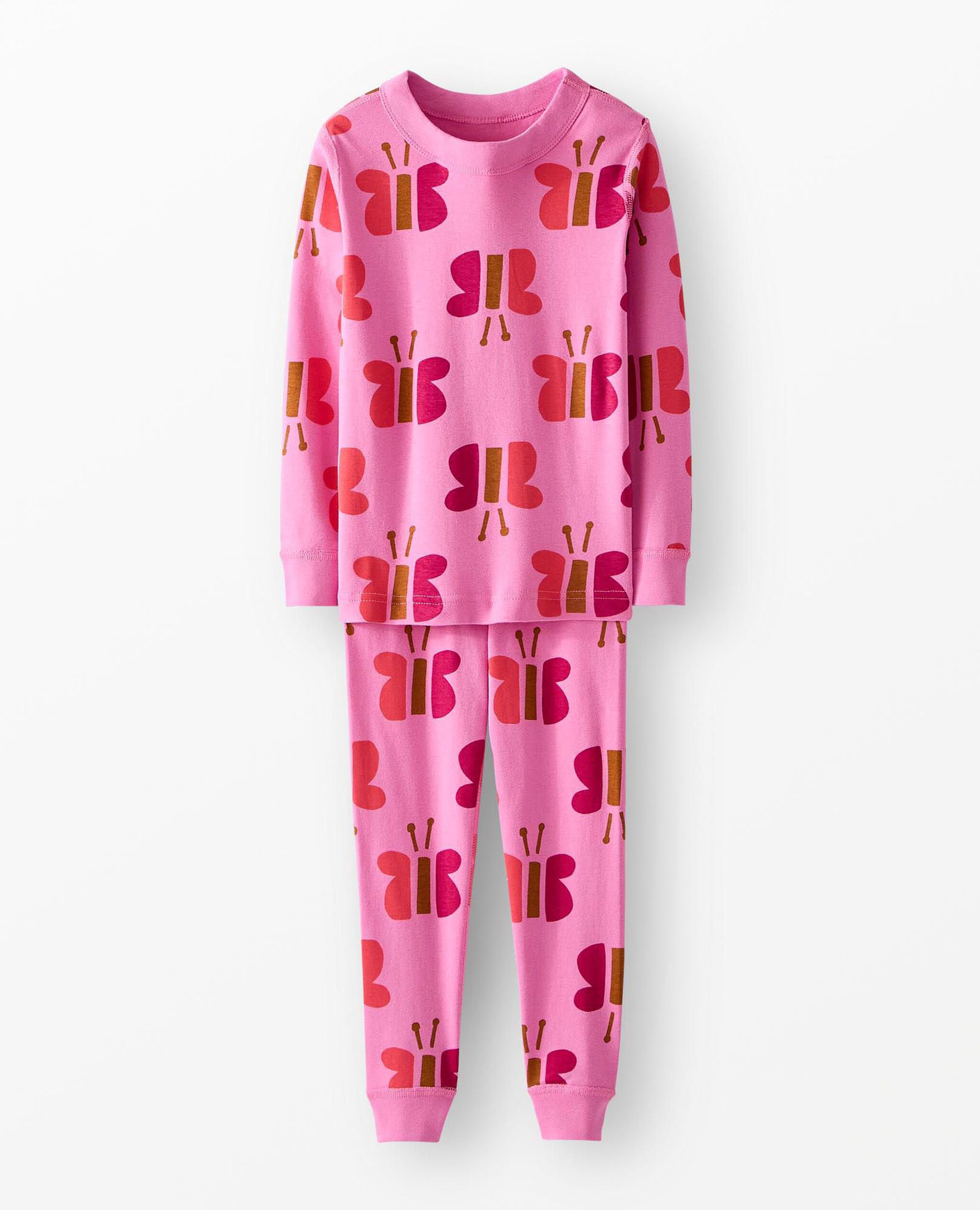 HannaJams™ Pajama Set in Butterflies on Fuchsia Pink - main