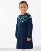 Holiday Sweater Dress in Navy - main