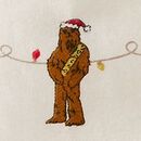 STAR WARS™ Holiday Flannel Dog Bandana in Star Wars String Lights on Ecru - swatch